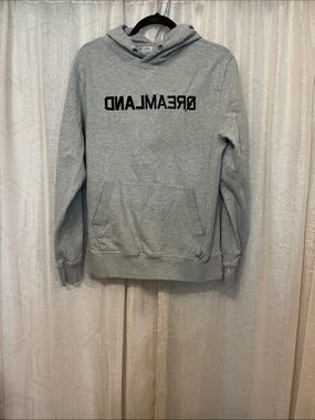 Dreamland Grey Hoodie - Men's Pullover Sweatshirt REFER TO PIC/VID FOR STAINS